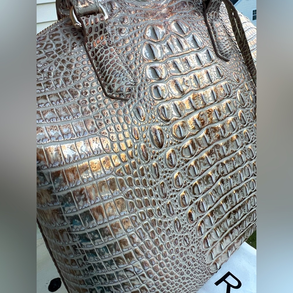 🚨SALE🚨 🤎🤍🤎NWT BRAHMIN SMOKE Large Duxbury 🤎🤍🤎